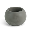 Cement Sphere Planter - Natural