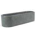 Cement Oval Planter - Natural Finish