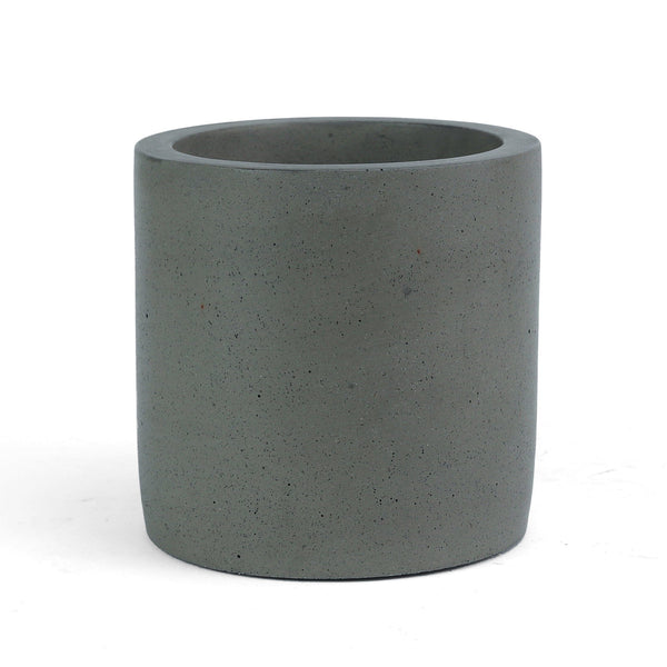 Cement Cylinder Planter - Natural Finish