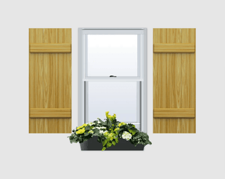 Quick Ship | Pine | Clear/Unfinished | Board & Batten Wood Exterior Shutter - 1 Pair